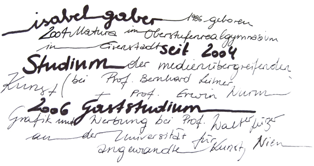 CV Isabel Gaber